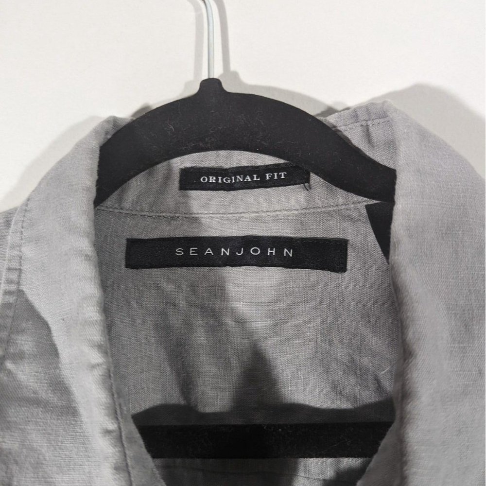 BUNDLE Sean John Linen Cotton Button Down Shirt Men's Size XL - Picture 9 of 9